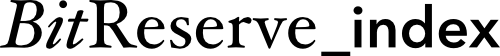 Bit Reserve Index logo